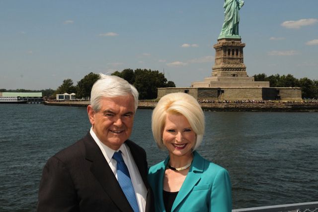 Newt &amp; current wife Callista, via Gingrich Productions